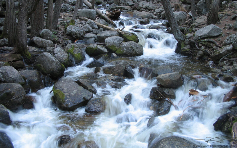 Stream flowing over rocks