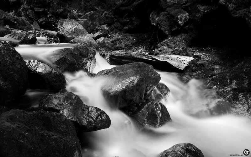 Stream flowing over rocks