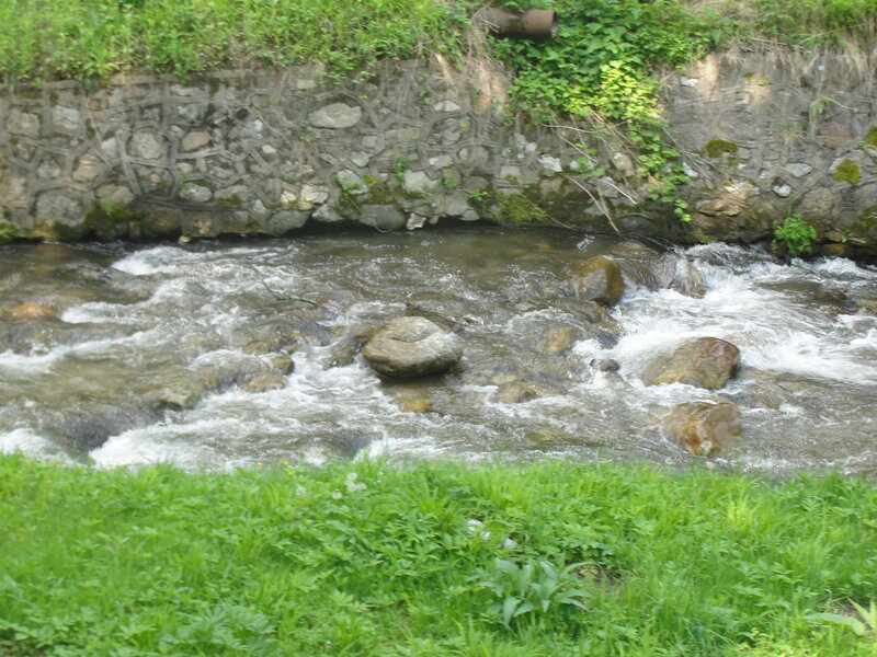 Stream flowing over rocks