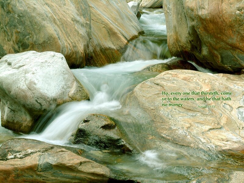 Stream flowing over rocks