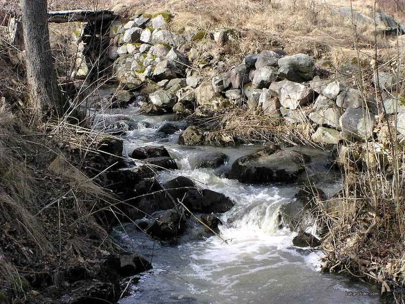 Stream flowing over rocks