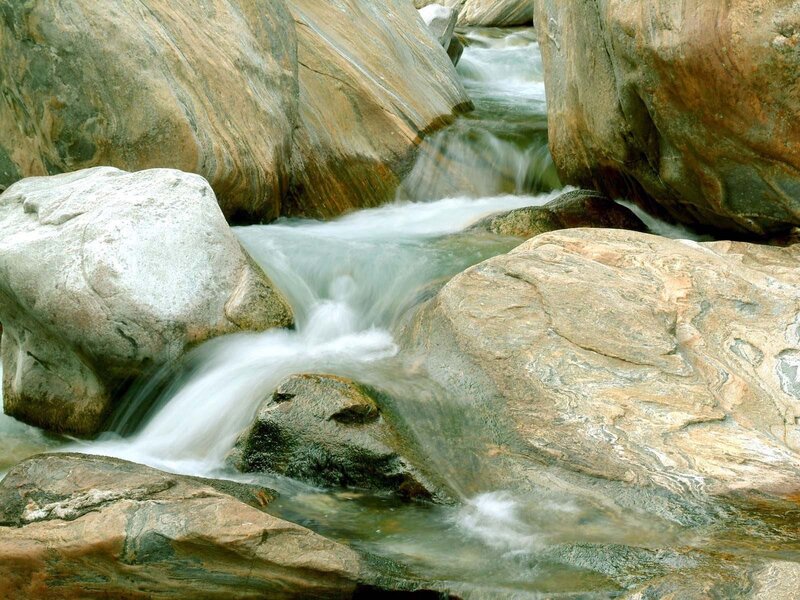 Stream flowing over rocks