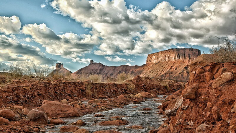 Stream in Desert Canyon
