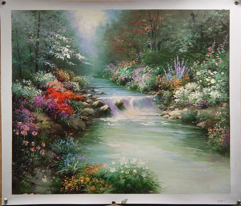 Stream in Forest Garden — Green