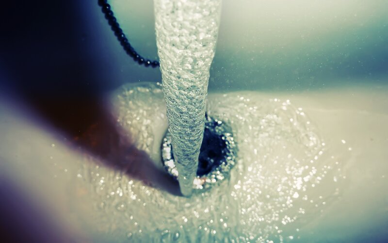 Stream of Water — White