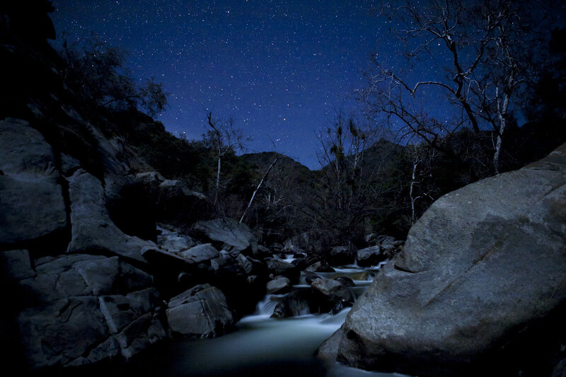 Stream under Starry Sky