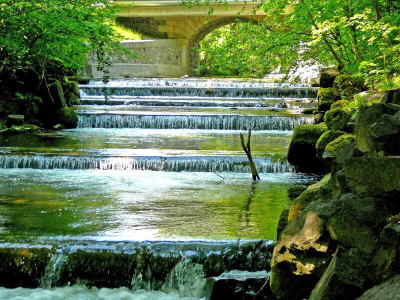 Stream with Cascading Waterfalls