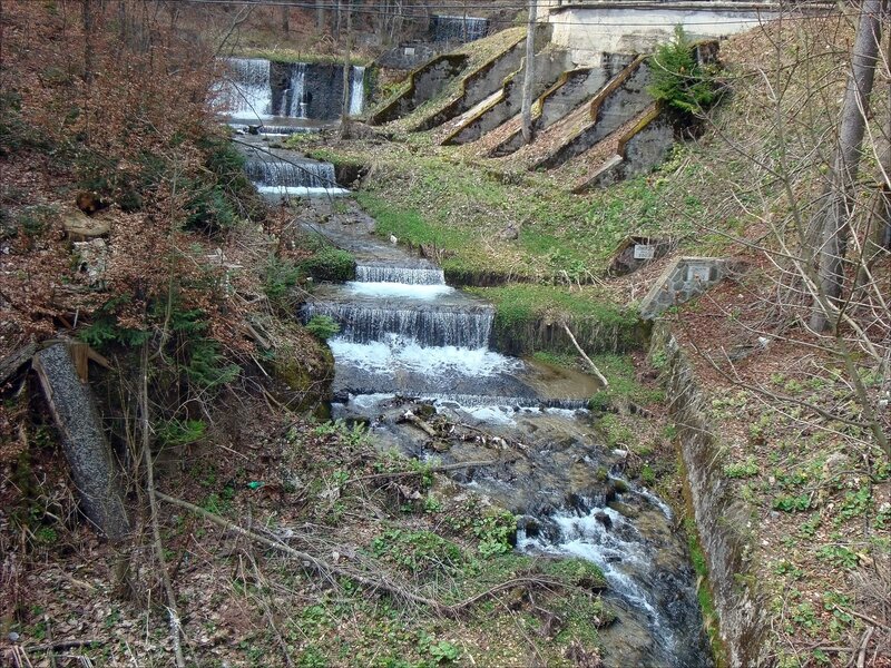 Stream with small waterfalls