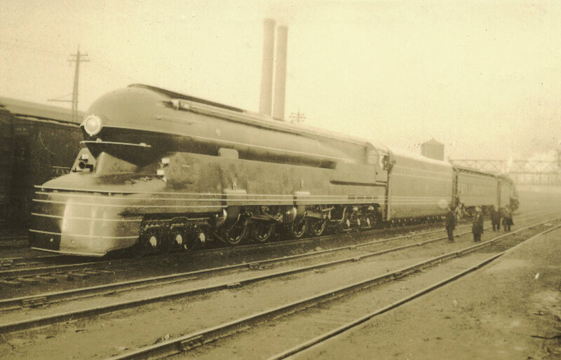 Streamlined steam locomotive