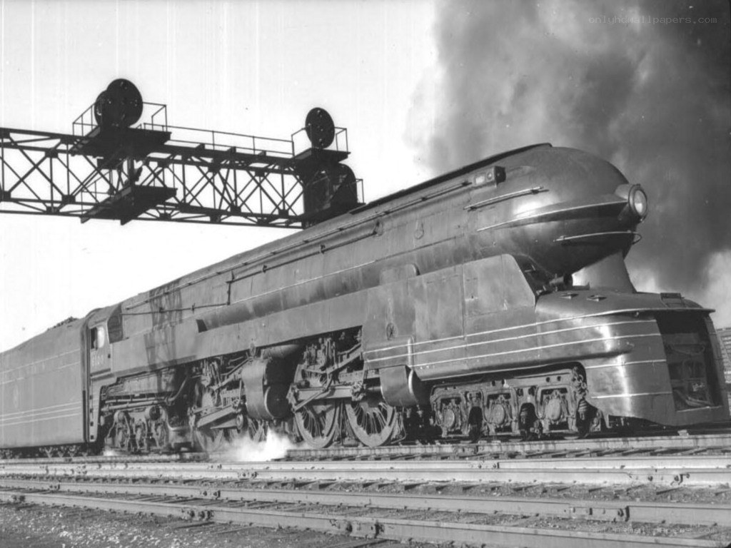 Streamlined steam locomotive