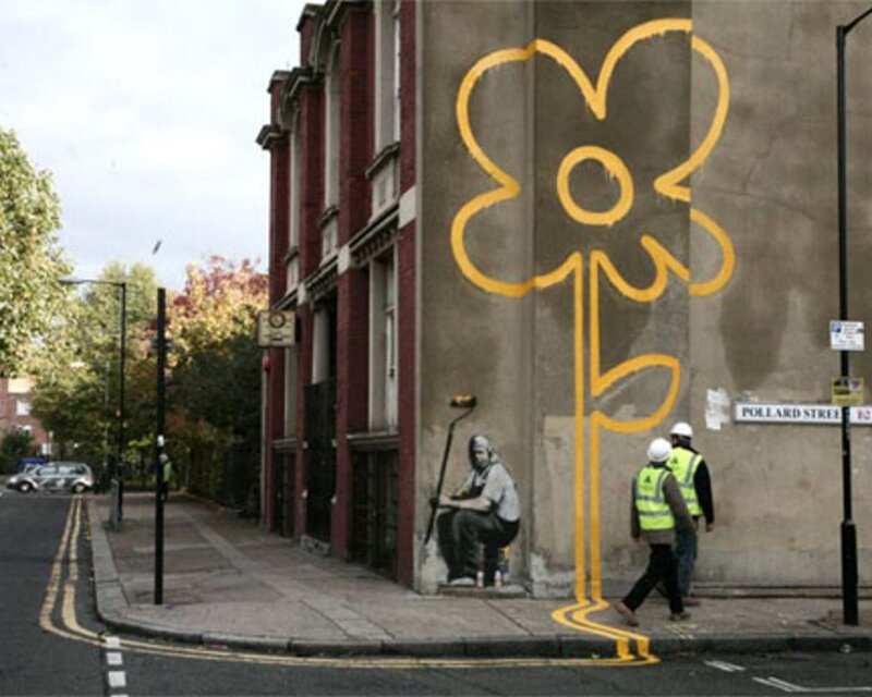 Street Art Flower Mural