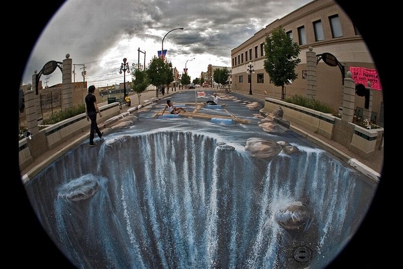 Street Art Waterfall