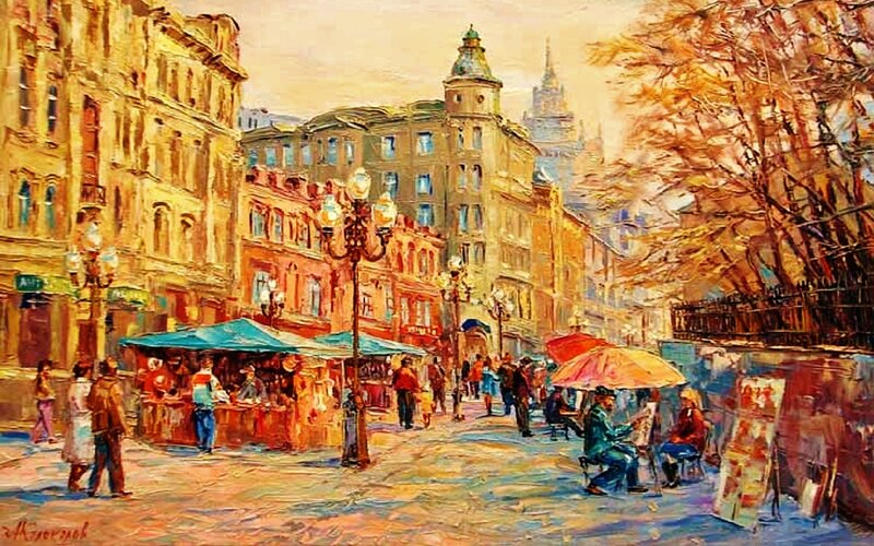 Street Artists in City
