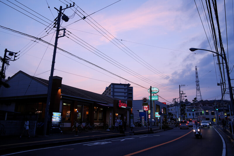 Street Corner at Dusk