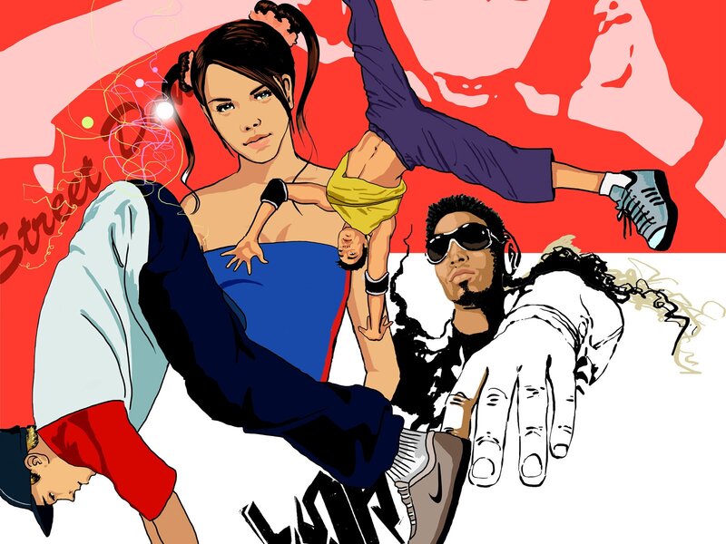 street dance art illustration