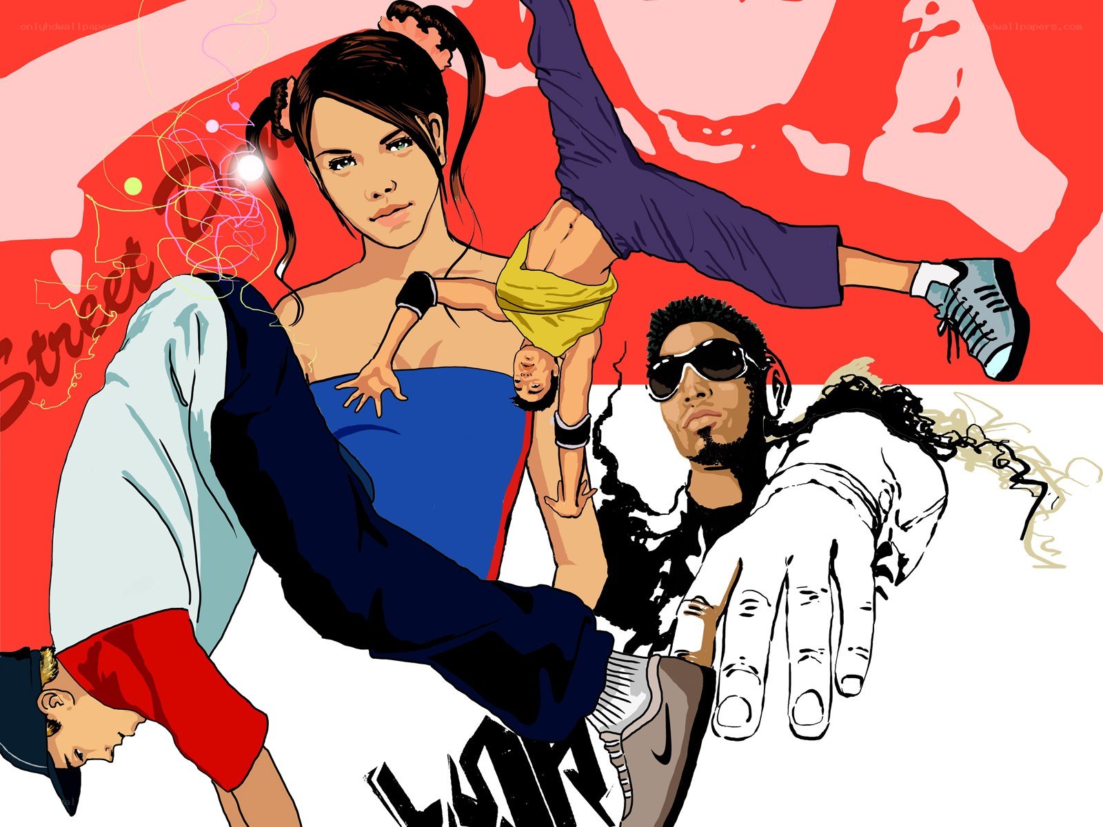 street dance art illustration