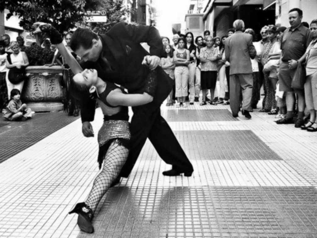 Street dance performance in black and white