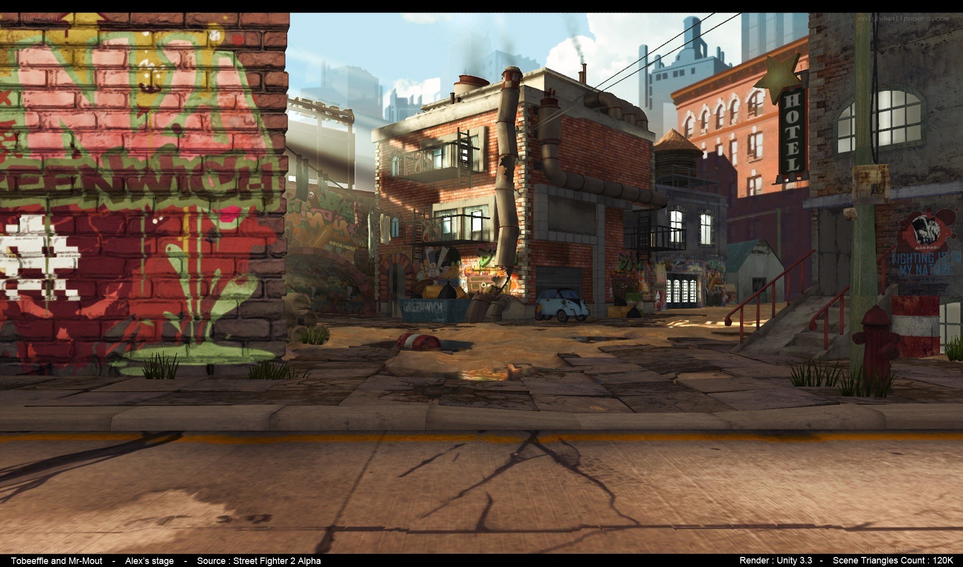 Street Fighter 2 Alpha stage