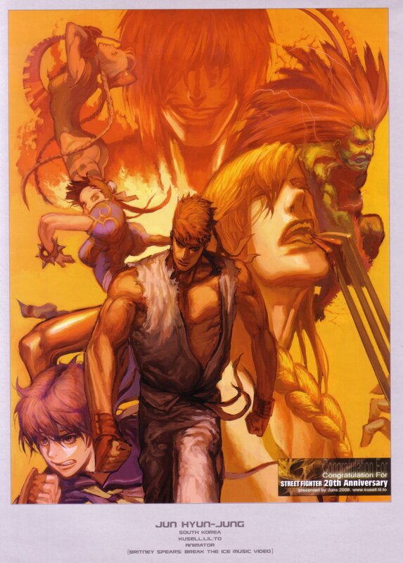 Street Fighter 20th Anniversary Art