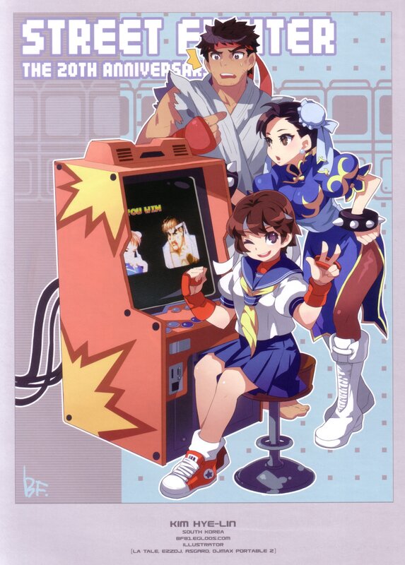 Street Fighter 20th Anniversary art