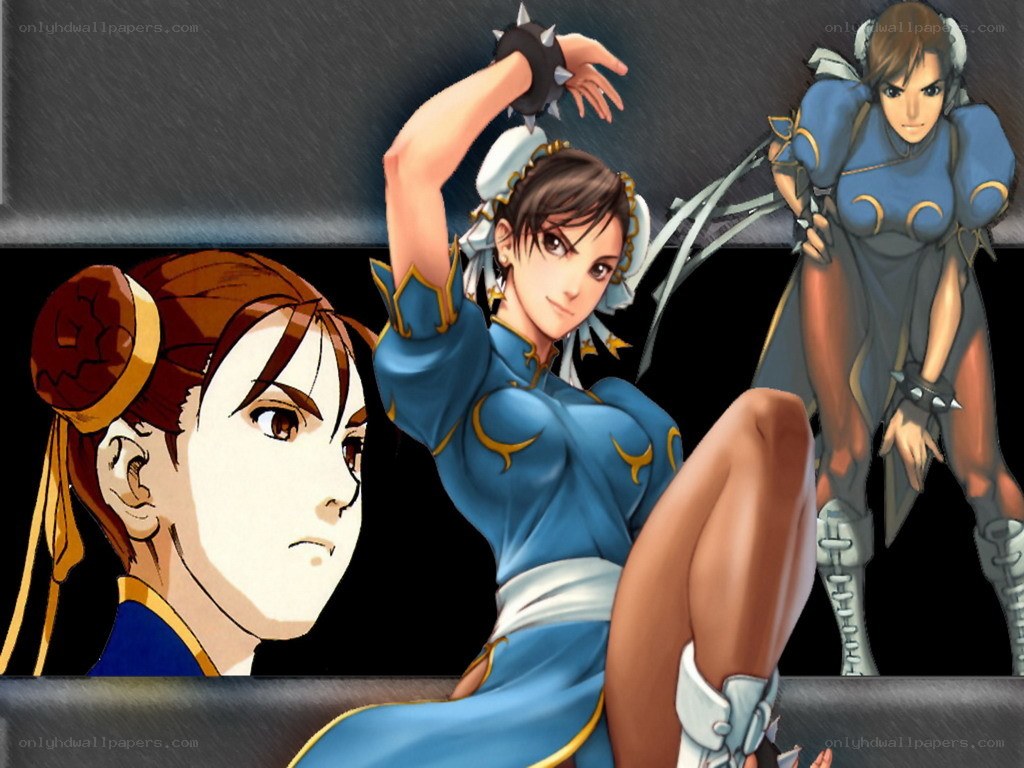 Street Fighter character collage