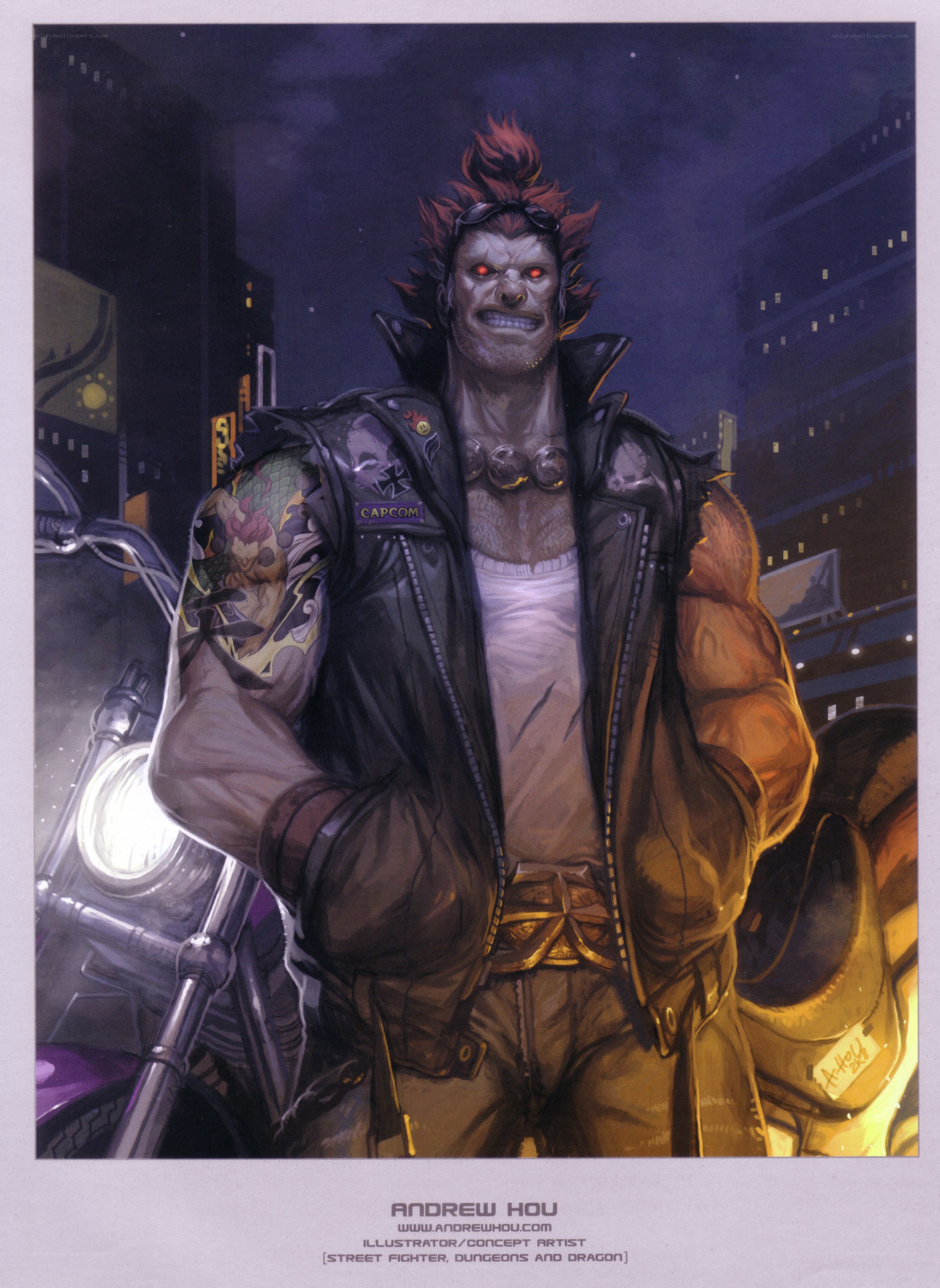 Street Fighter character concept art