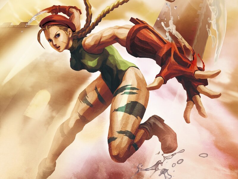 Street Fighter character in action