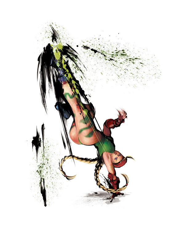 Street Fighter character in action