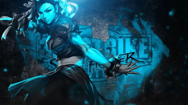 Street Fighter character in action