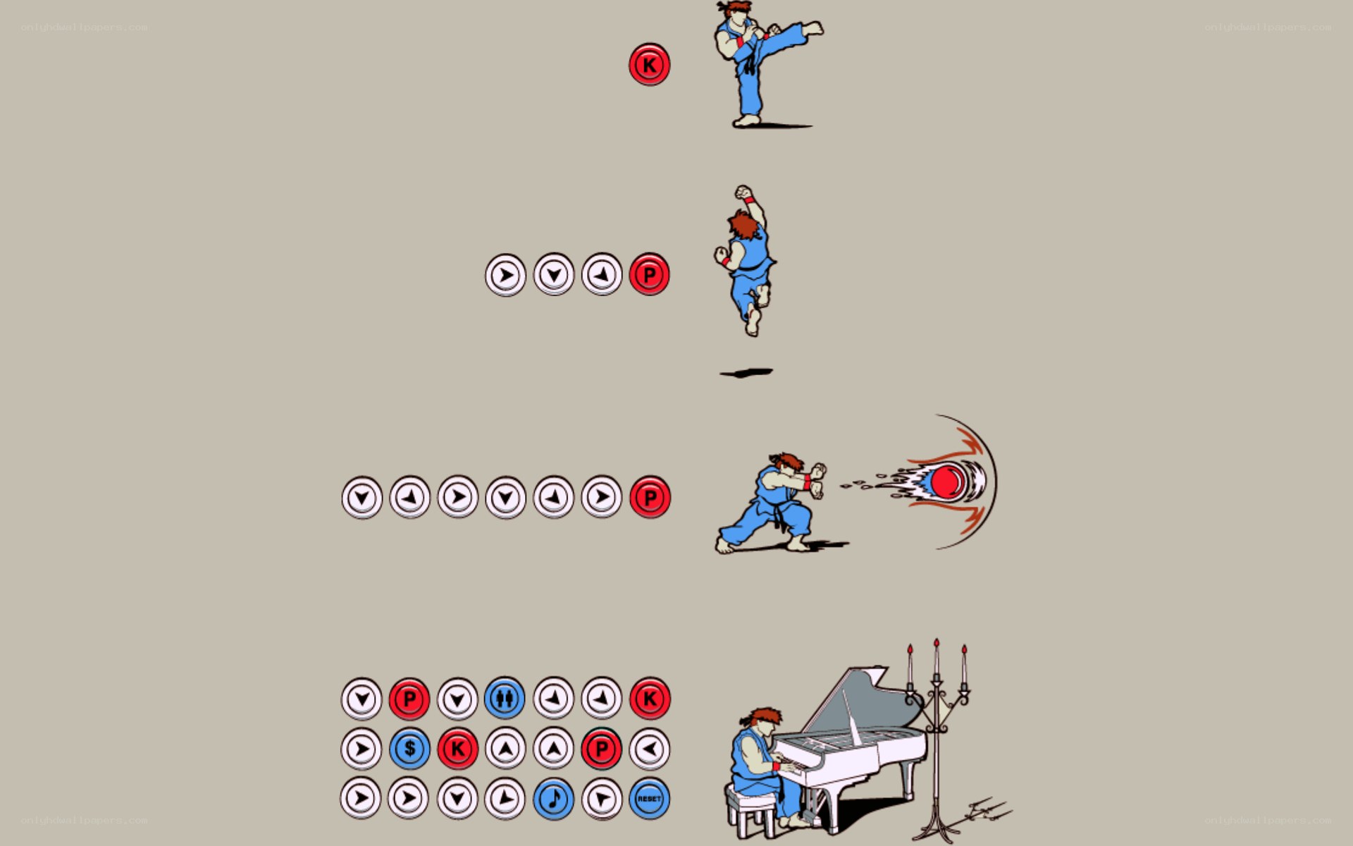 Street Fighter character moveset