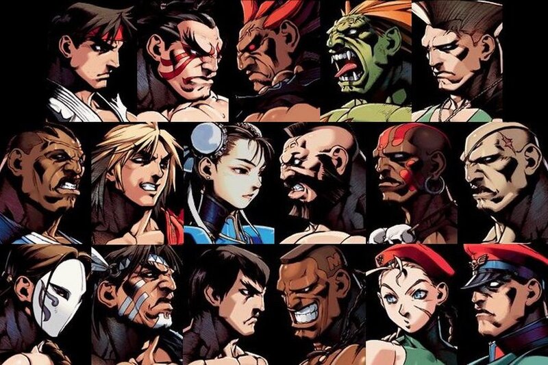 Street Fighter character portraits