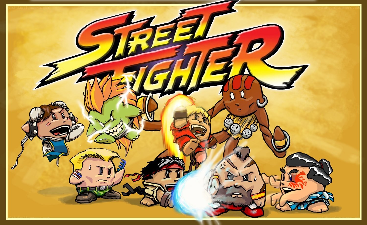 Street Fighter characters artwork