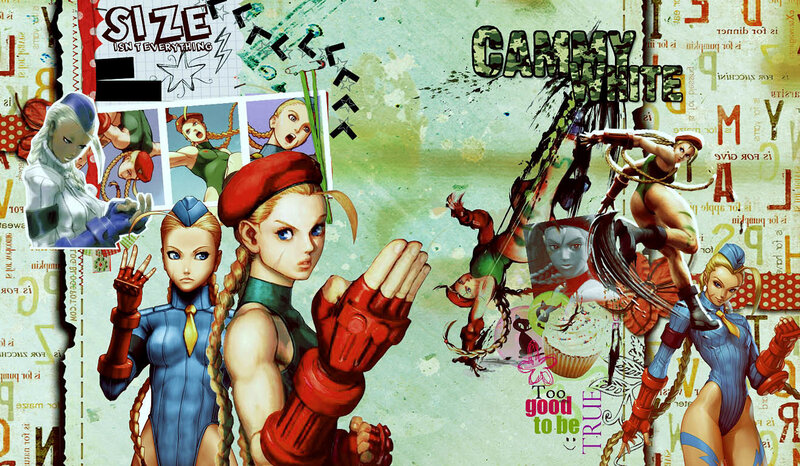 Street Fighter characters collage