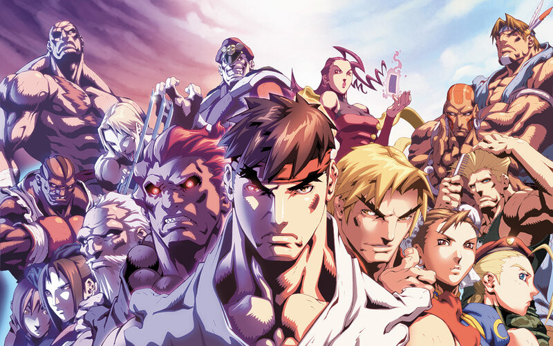 Street Fighter characters group portrait