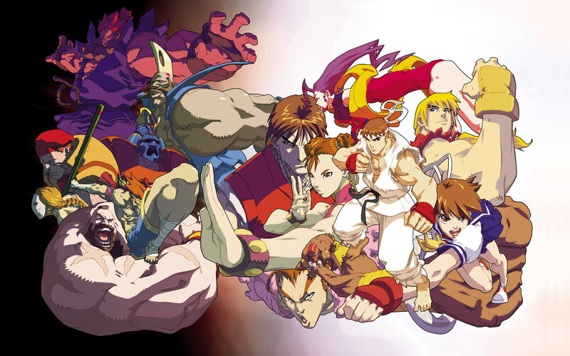 Street Fighter characters group portrait