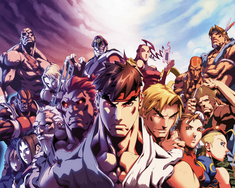 Street Fighter characters group portrait