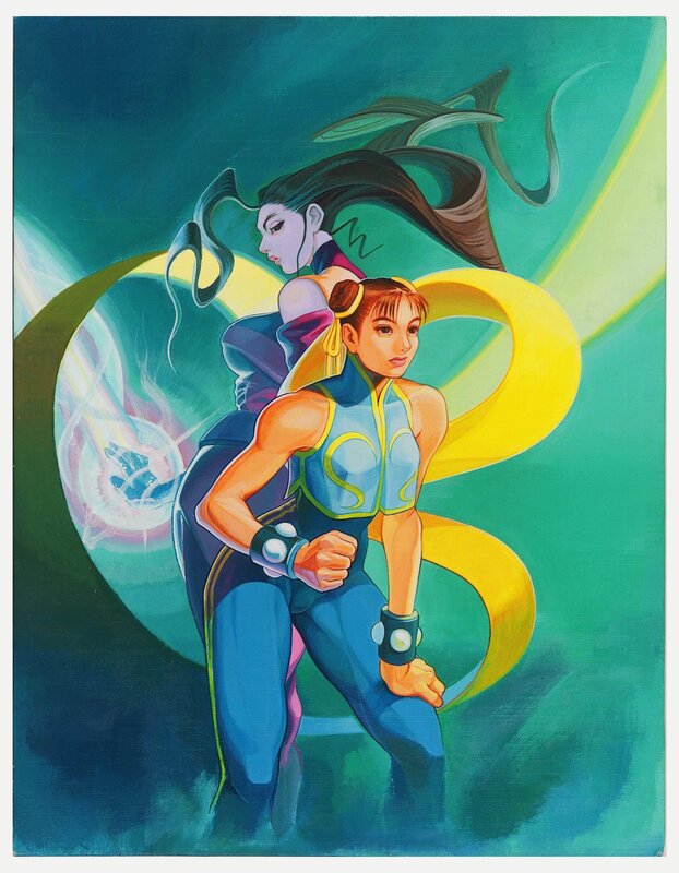 Street Fighter characters in action