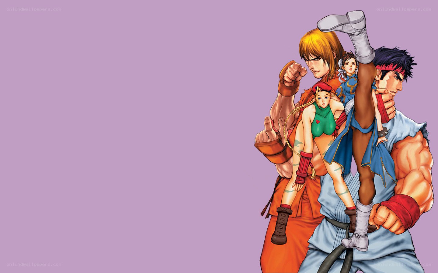 Street Fighter characters in action