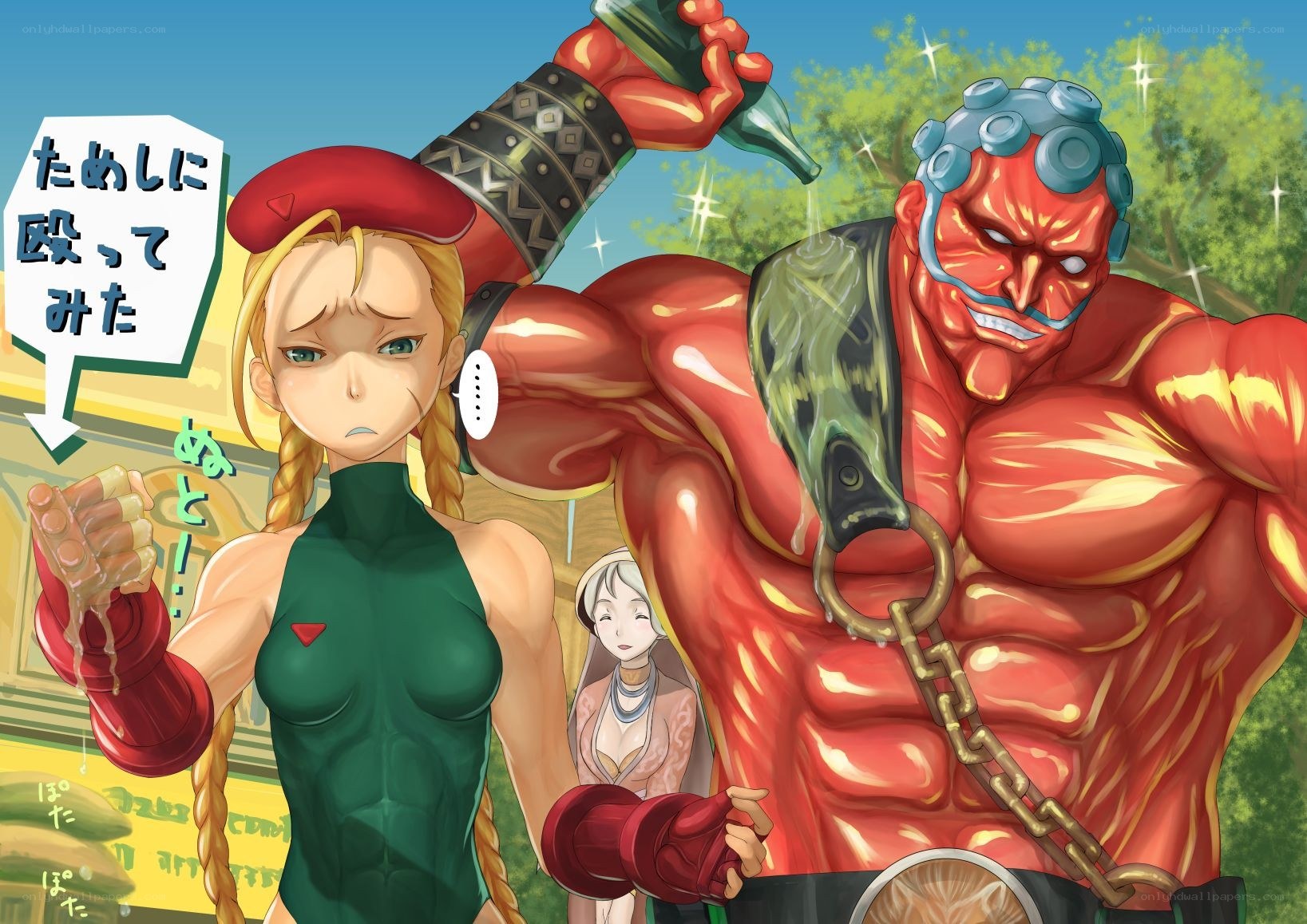 Street Fighter characters in action
