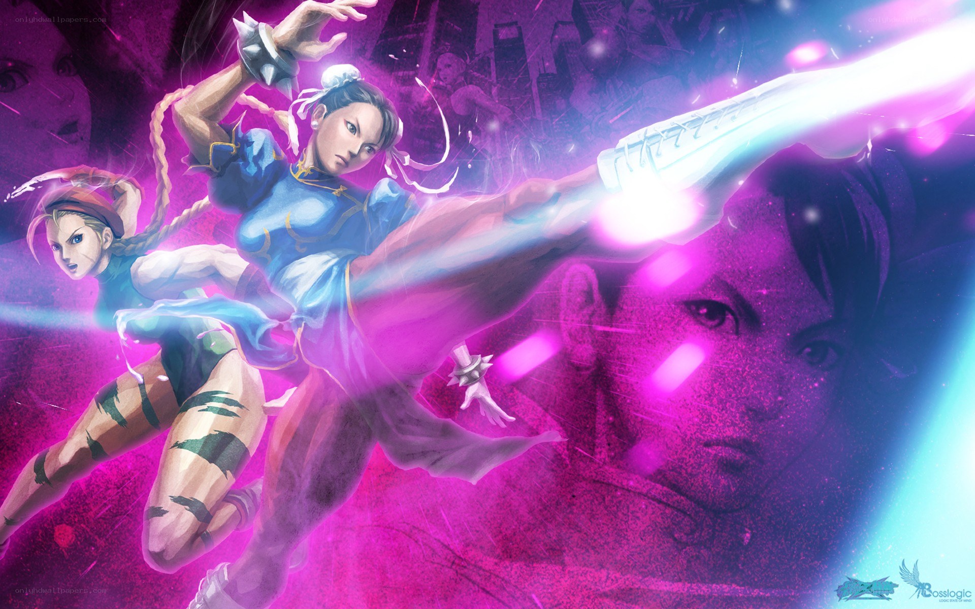 Street Fighter characters in action