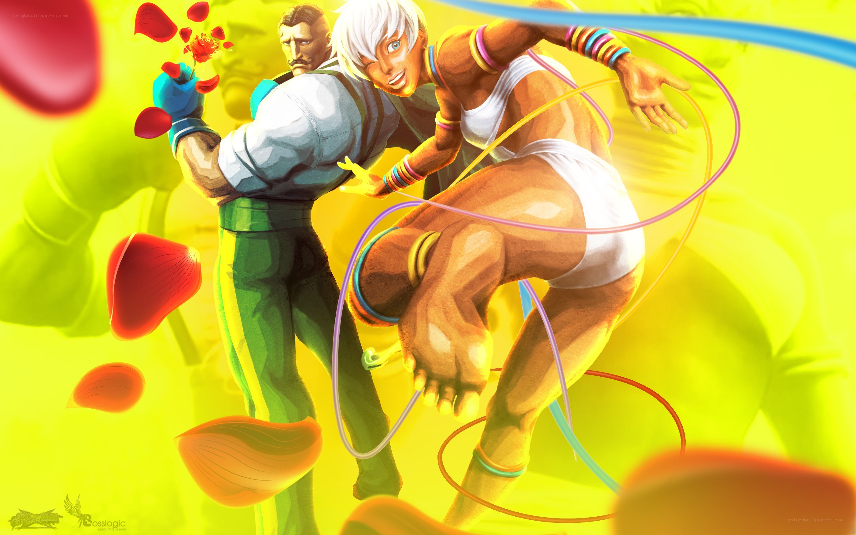 Street Fighter characters in action