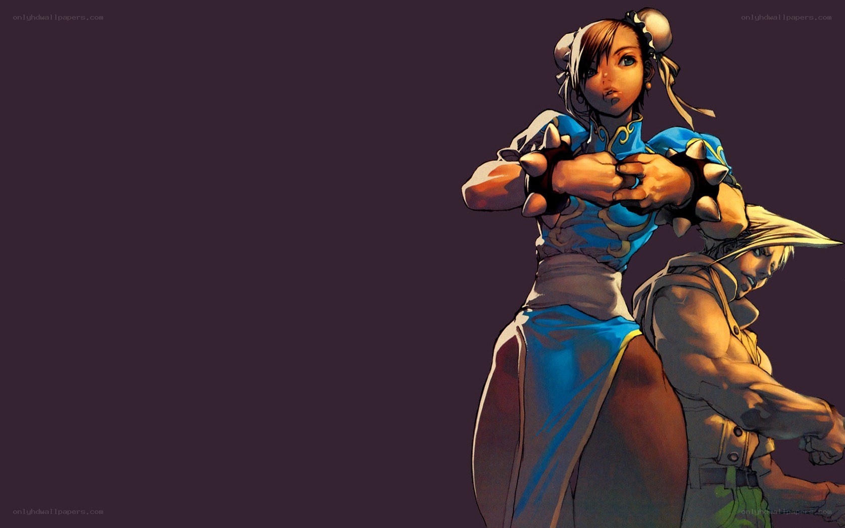 Street Fighter characters in action