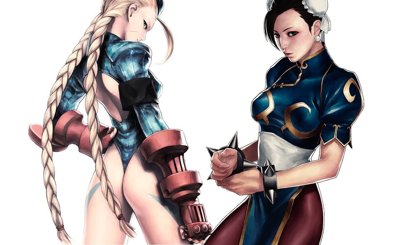 Street Fighter characters in combat
