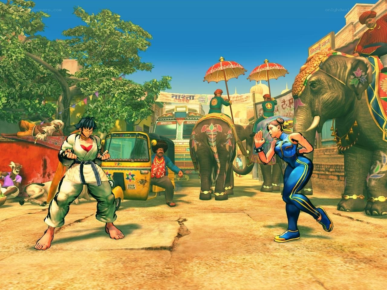 Street Fighter characters in India