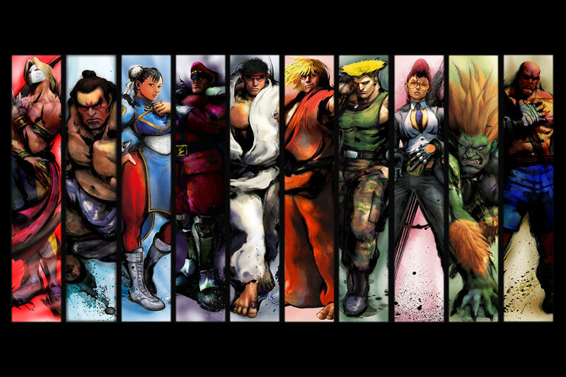 Street Fighter characters lineup
