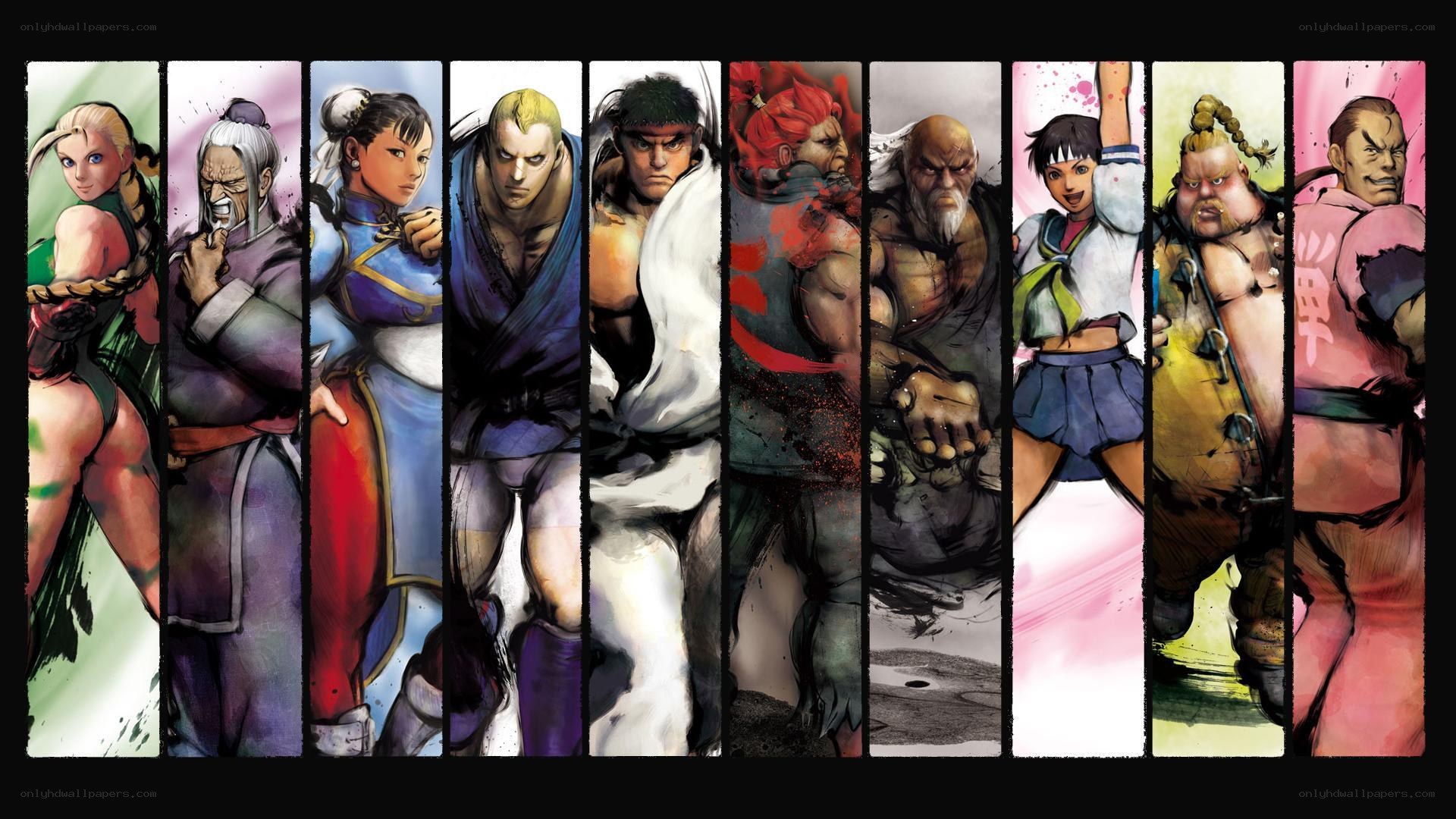 Street Fighter characters lineup