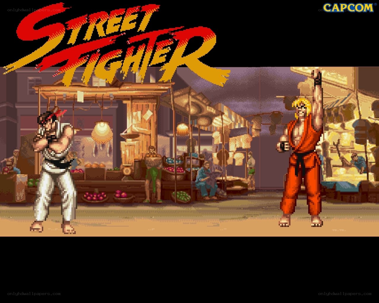 Street Fighter game scene