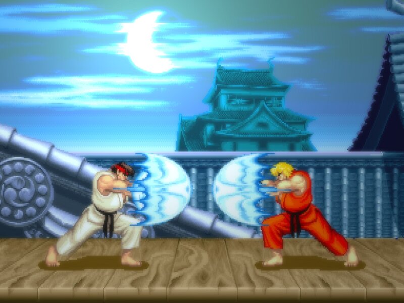 Street Fighter II battle scene