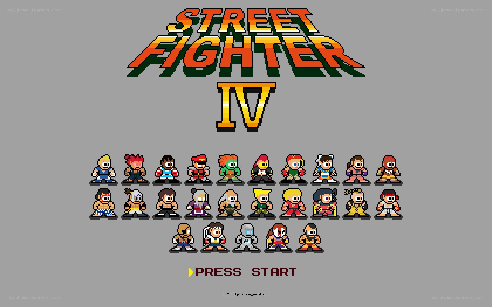 Street Fighter IV character select