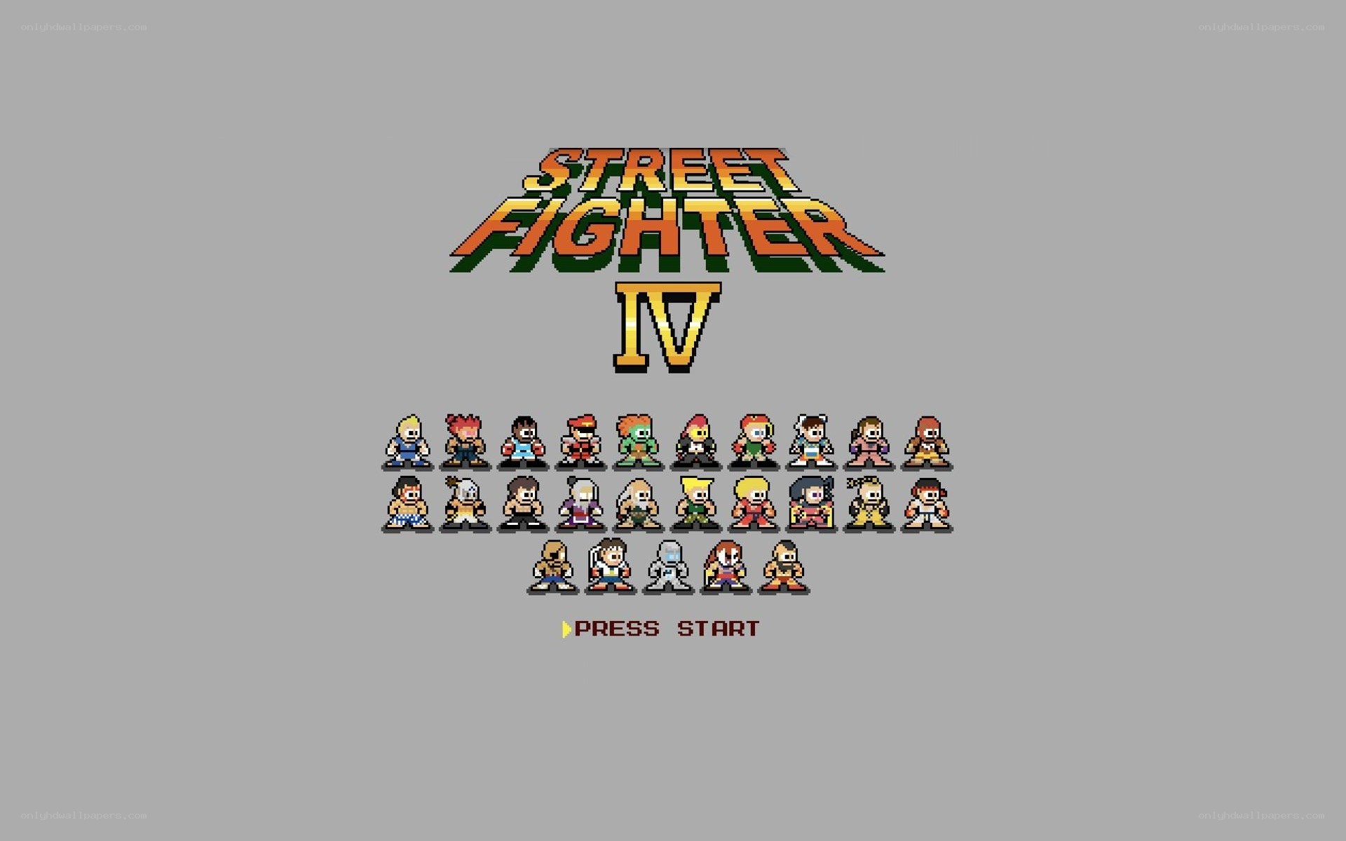 Street Fighter IV character select